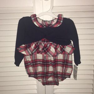 Cat & Jack Baby Flannel Plaid Jumper Sz. 0-3 M